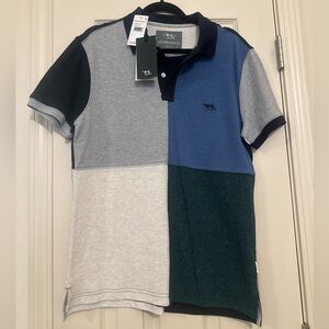 ♦️ Gunn Polo New Men’s Short Sleeve Colorblocked Polo Size Medium